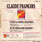 CLAUDE FRANCOIS / C'est La Meme Chanson / Je Te Demande Pardon